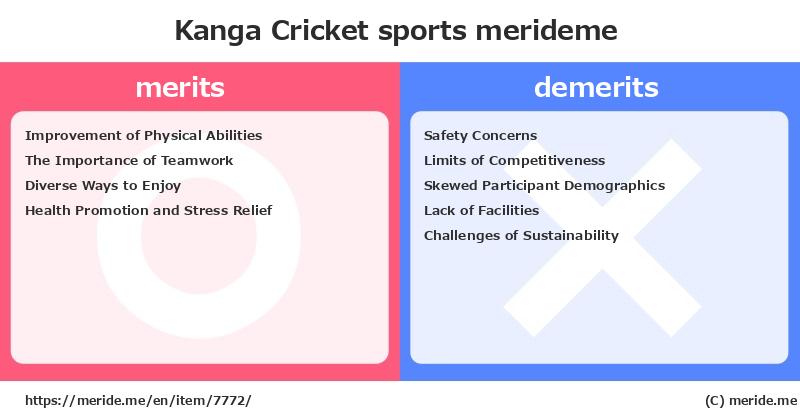 Kanga Cricket  merits and demerits?  [sports]  merideme