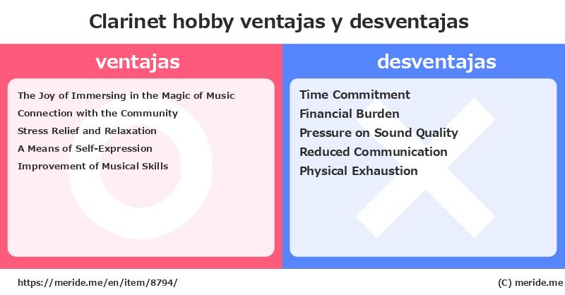 Clarinet  ¿ventajas y desventajas?  [hobby]  merideme