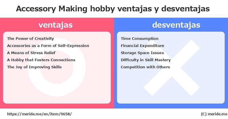 Accessory Making  ¿ventajas y desventajas?  [hobby]  merideme