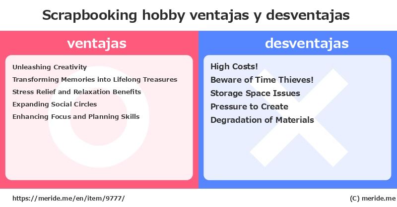 Scrapbooking  ¿ventajas y desventajas?  [hobby]  merideme